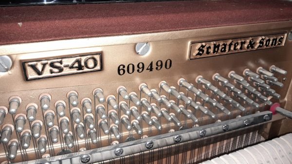 Piano Schafer Sons Sv-40 - mecanica interior