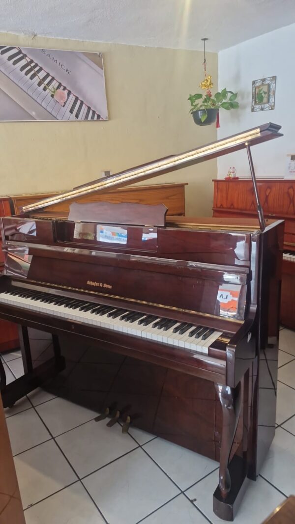#304929 Piano Vertical SCHAFER & SONS SM-3, pata francesa. - Imagen 2
