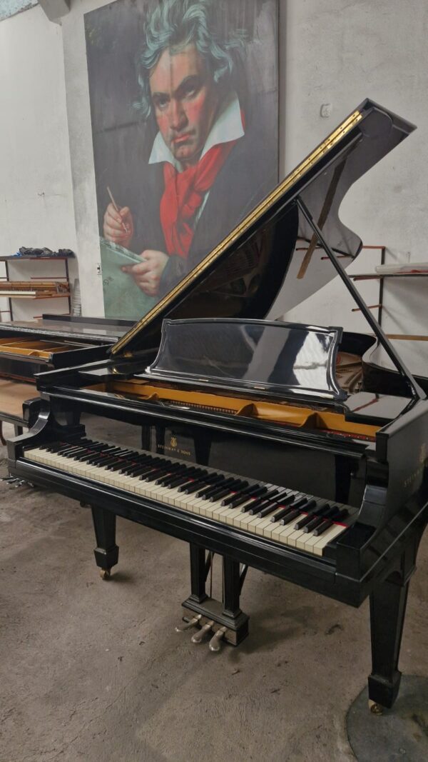 Piano de Media Cola Steinway & Sons Modelo M - vista lateral