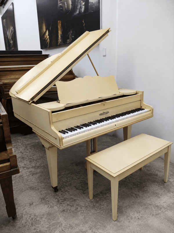 Piano De Cola Vintage - detalle del teclado